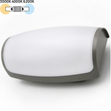 Φωτιστικό Απλίκα LED 12W 230V 1200Lm CCT Polycarbonate Γκρι IP65 21-01286